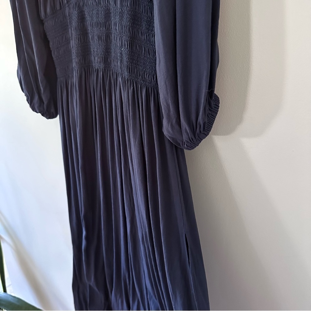 MICHAEL Michael Kors Navy Boho Midi Dress Cover Up - Twisted Rope Tassels Size S - Picture 10 of 14